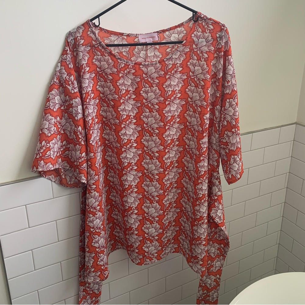 Molly & Isadora tie blouse